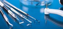 Close-up of dental instruments